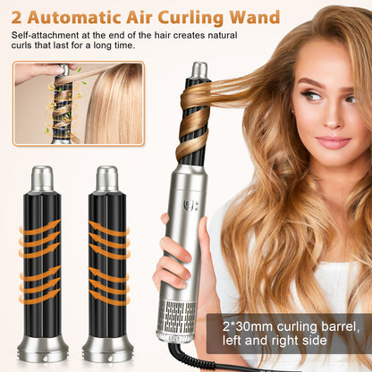 Two 30mm automatic air curling barrels, left and right