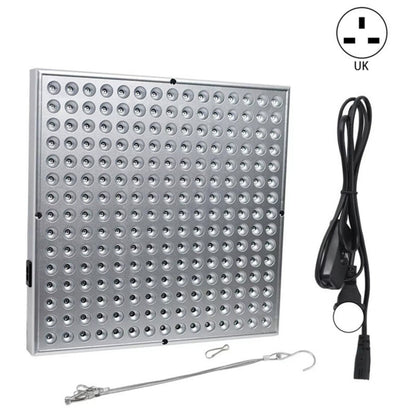 Red light therapy panel with UK plug cable and hanging hook included in the box