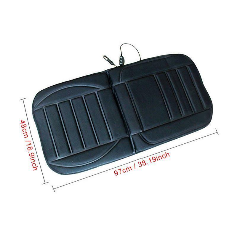 Heated car seat pad dimensions, 97 x 48cm, with 12V plug