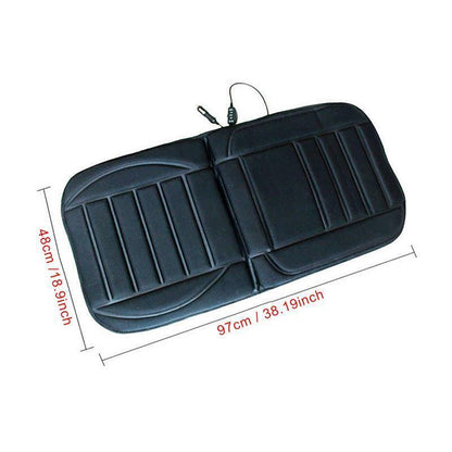 Heated car seat pad dimensions, 97 x 48cm, with 12V plug
