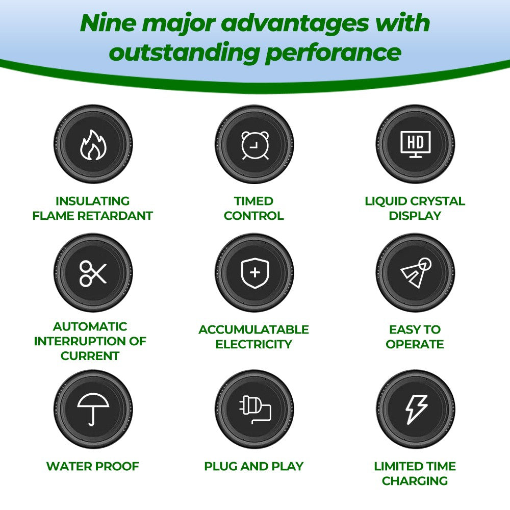 EV charging cable nine features, including timer and waterproofing