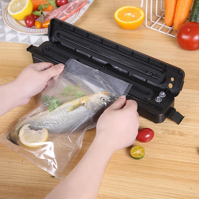 Vacuum sealed food staying fresh for longer in the fridge and freezer